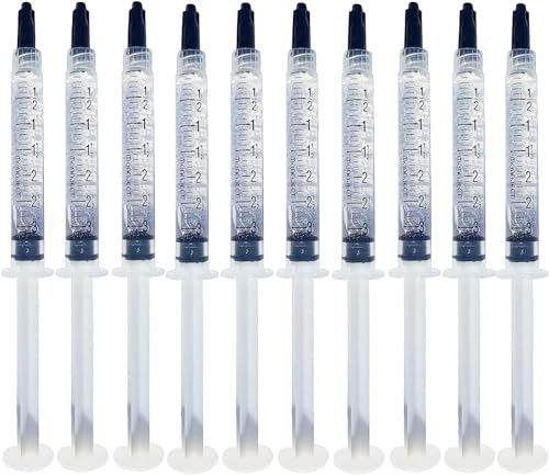 Bright White Smiles 22% Teeth Whitening Gel Refills 10 Pack Bleaching Gel, Whiten Your Teeth Without Sensitivity, Great for Sensitive Tooth Whitening, Carbamide Peroxide Teeth Whitening Gel (10X 3ML)