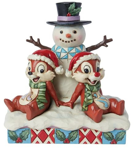 Enesco Figurine Bonhomme de Neige Jim Shore Chip & Dale