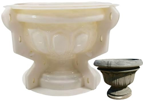Hilai Planter Mold, Concrete Mold for Statue DIY Plastic Cement Molds for Concrete Decorative Concrete Statue Molds for Garden Handrail Fence, Style2, 11.x9.1in