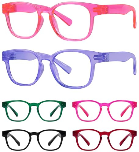 Eyekepper Damen Lesebrille Metalllose Schraubenlose Federscharniere 6er Pack Frauen Lesehilfe +2.5