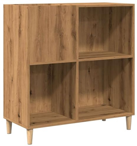 vidaXL Mueble para Discos Madera ingeniería Roble Artisan 84,5x38x89cm