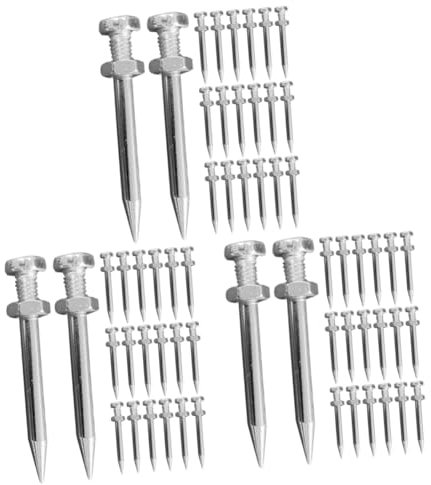 OKUMEYR 120piezas De Metal para Aireación De Césped Zapatos Aireadores De Jardín Picos De Suelo para El Césped y Herramienta y Ligera