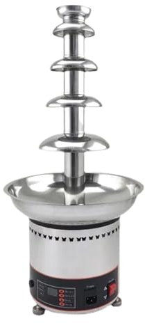 YHJLZNA Chocolate Fountain Machine,5 Tier Chocolate Fountain Fondue Machine,Ease of assembly,Hot Nacho Cheese Fountain for Parties,Cheese, Ranch,Sauce,Wedding