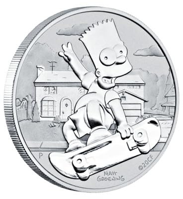 1 unze Silbermünze - Bart 2020-1 oz Silber - Perth Mint - 1 oz Silber Auflage nur 25.000 Silber silver coin