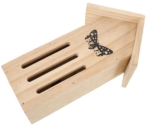 Toyvian Schmetterlingsfutterhäuschen Aus Holz Hängend Für Garten Insektenhaus Schmetterlingshaus Mit Futterstation Für Draußen Schmetterlingsunterstand