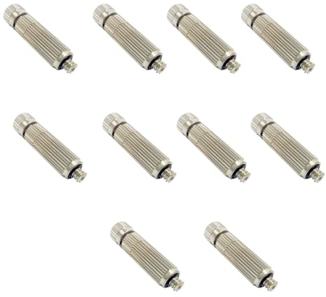 Asukohu Esterno Raffreddamento Mists Ugelli Spruzzatura Nichel Struttura Ottone 0 4 Mm Apertura Ceramica 10 Pezzi Ugello Umidificante Esterno Per Il Paesaggio