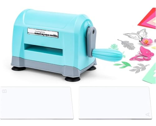 Uxsjakjsd Mini Macchina per Fustellare Manuale, Portatile per Creazione di Biglietti, Scrapbooking, Lavorazione Della Carta, Macchina per Fustellare e Embossing