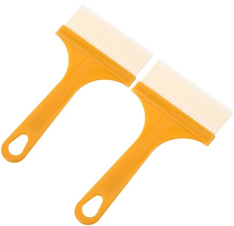 minkissy Cepillo de Cocina para Salsa y Aceite, Pincel para Hornear y Barbacoa Resistente al Calor, Juego de 2 Piezas Grandes 18x9 Cm Cerdas Que No Se Desprenden, Adecuado para Repostería