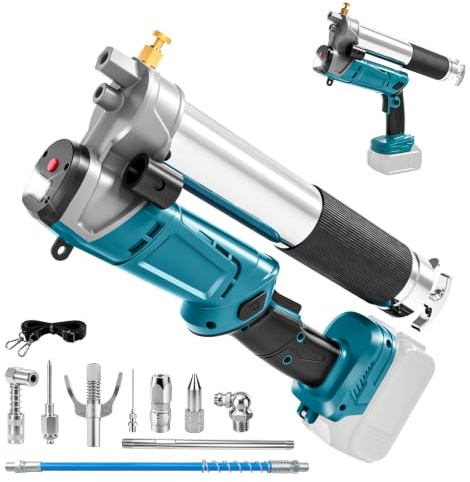 tivekeo Batteridriven fettpress, kompatibel med Makita 18 V, 160 gpm, 6 000–13 000 Psi