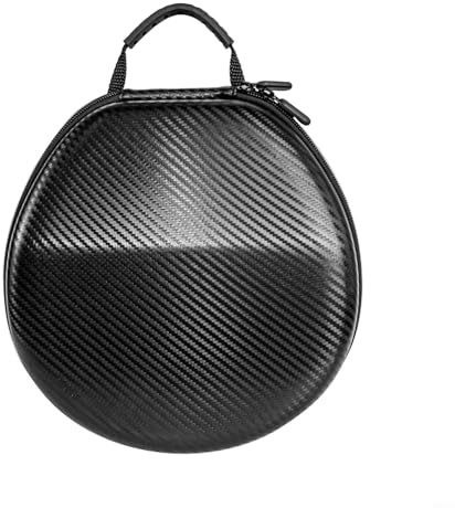 Étui pour casque en EVA pour casque supra-auriculaire, sac de rangement antichoc pour moniteur DJ et casque de jeu, pochette de transport fine avec doublure douce, noir
