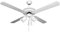 Orbegozo CT 35132 B - Ventilador de techo con luz, 4 palas reversibles, diámetro 132 cm, potencia de 60 W y 3 velocidades