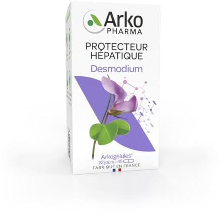 Arkopharma - Arkogélules® Desmodium - Aide à détoxifier le foie - Extrait de plante - Détoxifiant et protecteur - 45 gélules
