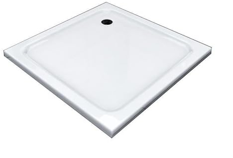Glaszentrum Hagen - 80x80x5cm - Duschtasse - Duschwanne - Extra Flach - Extra Verstärkt - Sanitäracryl - incl. Siphon