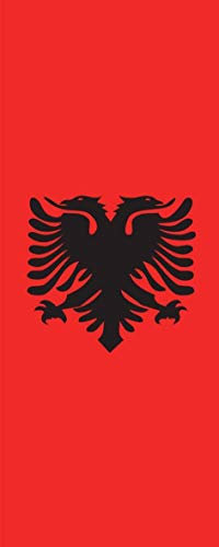 flaggenmeer® Flagge Albanien 160 g/m² ca. 300 x 120 cm mit Hohlsaum für Ausleger