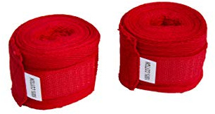 protectWEAR Boxbandagen Handgelenkbandagen Boxen Kickboxen Muay Thai Kampfsport Rot, Länge 4 Meter