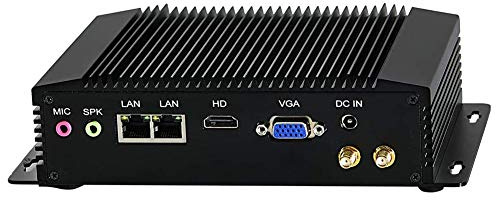 Partaker Fanless Industrial PC,Mini PC with Celeron J1900/N3520/N2920 CPU, 8GB Ram 240GB SSD,2xCOM, 2xUSB 3.0, 4xUSB 2.0, 2xLAN, HD Port, VGA, Wi-Fi, Windows 10 Pro