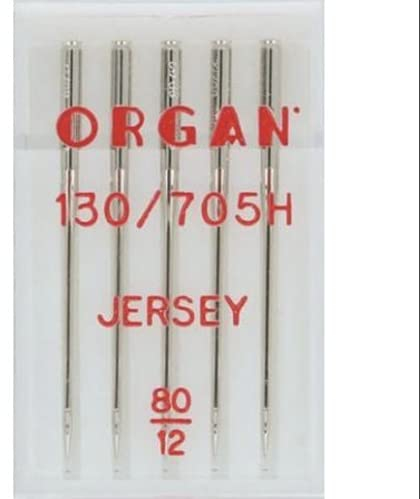 Organ Needles 5205080 Agujas de máquina, Plata, 80/12 Größe