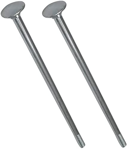 AERZETIX - C49021 - Satz von 2 Schlossschrauben flachrundschrauben schloßschrauben mit flachrundkopf und vierkantansatz - M8x200mm - aus verzinktem stahl - DIN 603