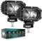 CO LIGHT LED Arbeitsscheinwerfer 12v Led Scheinwerfer 24v Zusatzscheinwerfer Auto 4 Zoll 2 stück×48W Spot Strahler IP68 Wasserdicht Rückfahrscheinwerfer SUV Offroad Motorräder LKW ATV Trecker Bagger