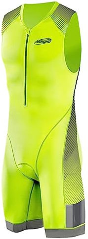 Triathlon Anzug Herren Herren Radsportanzug gepolstert einteilig Trisuit Bike Top Short Trisuit Einteiler für Wettkampf (TYP-7,S)