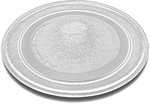 vhbw Mikrowellen-Teller kompatibel mit Caso MG20, BMG20, M20 Gourmet Mikrowelle - Drehteller, 24,5 cm, Glas Silber