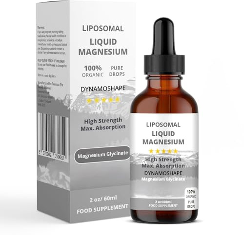 Magnesium Liposomal Supplement. Highly absorbable for Optimal Energy, Muscle Health, Brain Health and General Immune Support