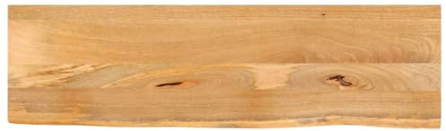 vidaXL Tischplatte mit Baumkante 110x30x2,5 cm Massivholz Mango