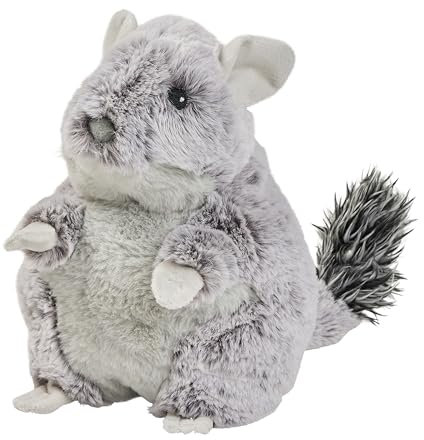 Warmies Peluche chinchilla lestée au micro-ondes avec parfum lavande française, sac de blé chaud ou froid pour se détendre au frais et soulager la chaleur