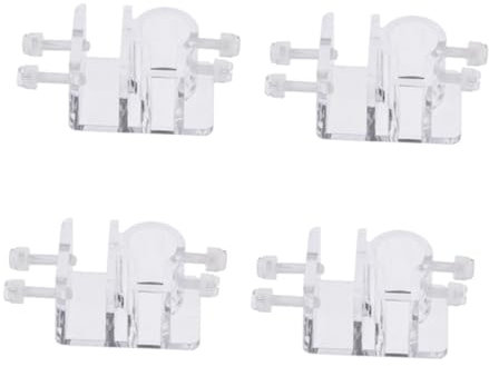COLLBATH 4 Stück Acryl Halterklemme für Aquarium Wasserschlauch Praktisches Zubehör für Wasserwechsel und Sauberes Aquarium für Fischliebhaber