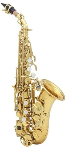 Professionelle Saxophon Sopransaxophon Bb Flat Anfänger Saxofon Komplettset Mit Koffer Riemenrohrblatt Professionelle Übungsaufführung(H)