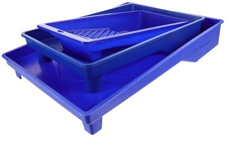 HOMSFOU 3stücke Farbmischen-Trays Aus Kunststoff Stapelbar Große Kapazität Praktische Wandfarbwanne Farbmischwanne Für Öl Und Tempera