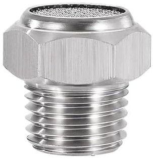 1pc BSP NPT Männlich 304 316 Edelstahl Auspuff Schalldämpfer Pneumatische Luft Armaturen(BSPT SS304 Short,3/4)