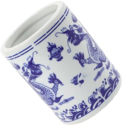 COLLBATH Portautensili in Ceramica Rotondo, Design Elegante per Cucina