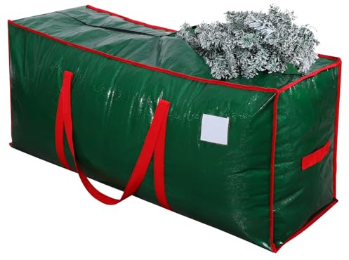 Dntorx Weihnachtsbaum-Aufbewahrungstasche, Heavy Duty Wasserdichte Weihnachtslager Weihnachtsbaumhülle Grün für bis zu 230cm/7,5ft Zerlegte Weihnachtsbaum Tasche Künstlich und Weihnachtsdekorationen
