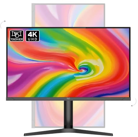Chengying Monitor Touch Screen | 27 pollici 4K | Touch Monitor con Bordo Ultra Fino | Display Touch On-Cell | 27 Touchscreen | Serie TM001Ultra