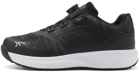 Mateju Chaussure de Cyclisme VTT Homme Femme avec Cale, Unisexes Respirantes Chaussure VTT Compatibles SPD de Vélo Route en Plein Air Sneakers -Q8 (Noir,42)
