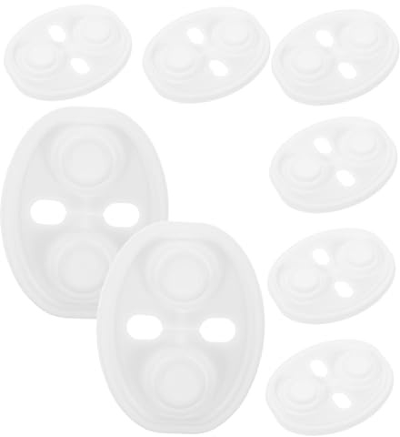 Amosfun Lot De 8 Coussinets De Protection pour Serrure De Porte De Voiture Joints Amortisseurs en Silicone Bouchon De Verrouillage De Véhicule Boucle De Verrouillage en Silicone