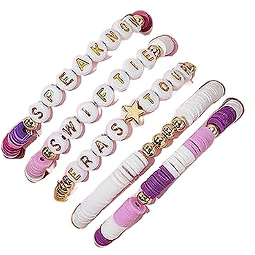 Javoryxh Ensemble De Bracelets Inspirés L'album Musique Bohème Bijoux D'amitié D'été pour Femmes Et Filles Perles Inspirées L'album Bijoux Poignet Chaîne Bras Élégante À