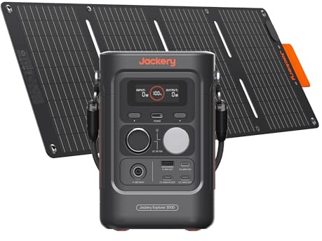 Jackery Explorer 300D Tragbare Powerstation mit 40W Solarpanel | 288Wh LFP-Batterie, 300W DC-Leistung, Ultraleicht & Kompakt, Für Camping, Outdoor, Zuhause, RV