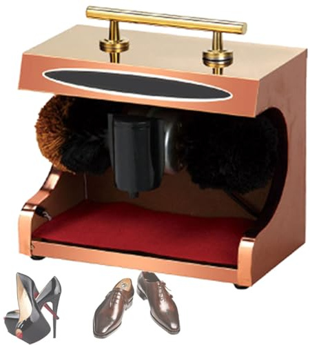 Electric Shoe Shine Machine, Automatic Polishing and Cleaning Device for Home and Commercial Use