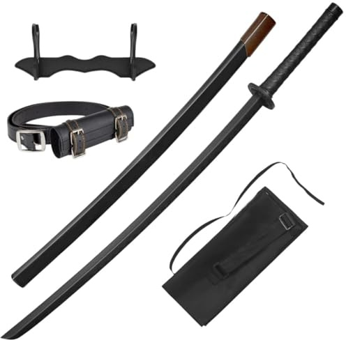 57 SPECIAL REPLICAS Bokken Katana 102 cm in Polipropilene - Spada da Allenamento Arti Marziali con Fodero & Cintura - Accessorio Kendo Aikido Iaido con Supporto & Borsa, GXSW-06