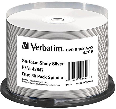 Verbatim DVD-R Shiny Silver