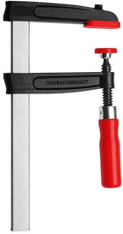 BESSEY Temperguss-Schraubzwinge TGRC100S14 | 1000 mm Spannweite | Solide Schraubzwinge mit Tempergussbügel für präzises und zuverlässiges Spannen bei täglichen Arbeiten