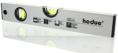 hedue Alu-Wasserwaage mit Magnet 200cm, Horizontal- und Vertikallibelle
