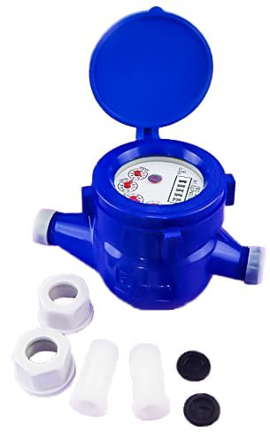 KATSU Tools Plastic Economy Garden Water Flow Measuring Meter 15MM Cold Dry Counter 15180516