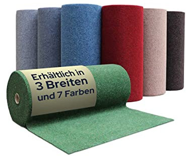 Primaflor Rasenteppich GREEN Meterware – Grün - 1,33m x 14,50m – Outdoor Kunstrasenteppich wetterfest & pflegeleicht
