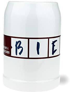 Bavariashop BierkrugGfui, 0.5 Liter, Zünftige Geschenkidee für Sammler und Bierfans
