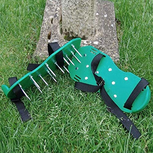 Summer gift Aerating Soil Spike Sandals, Lawn Aerator Shoes, Solid Iron Spike Lawn Spike Sandals Good Toughness and Durable for Grass Patio