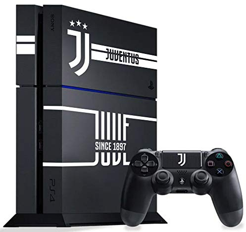 kamiustore Adesivo per Playstation 4 in Vinile Senza Fondo con Le Squadre di Calcio - Personalizza la Tua PS4 con Gli Adesivi per Console e Controller (Juve)