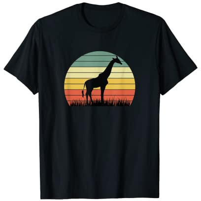 Girafe Afrique Safari africain Serengeti Animal Zoo Drôle T-Shirt